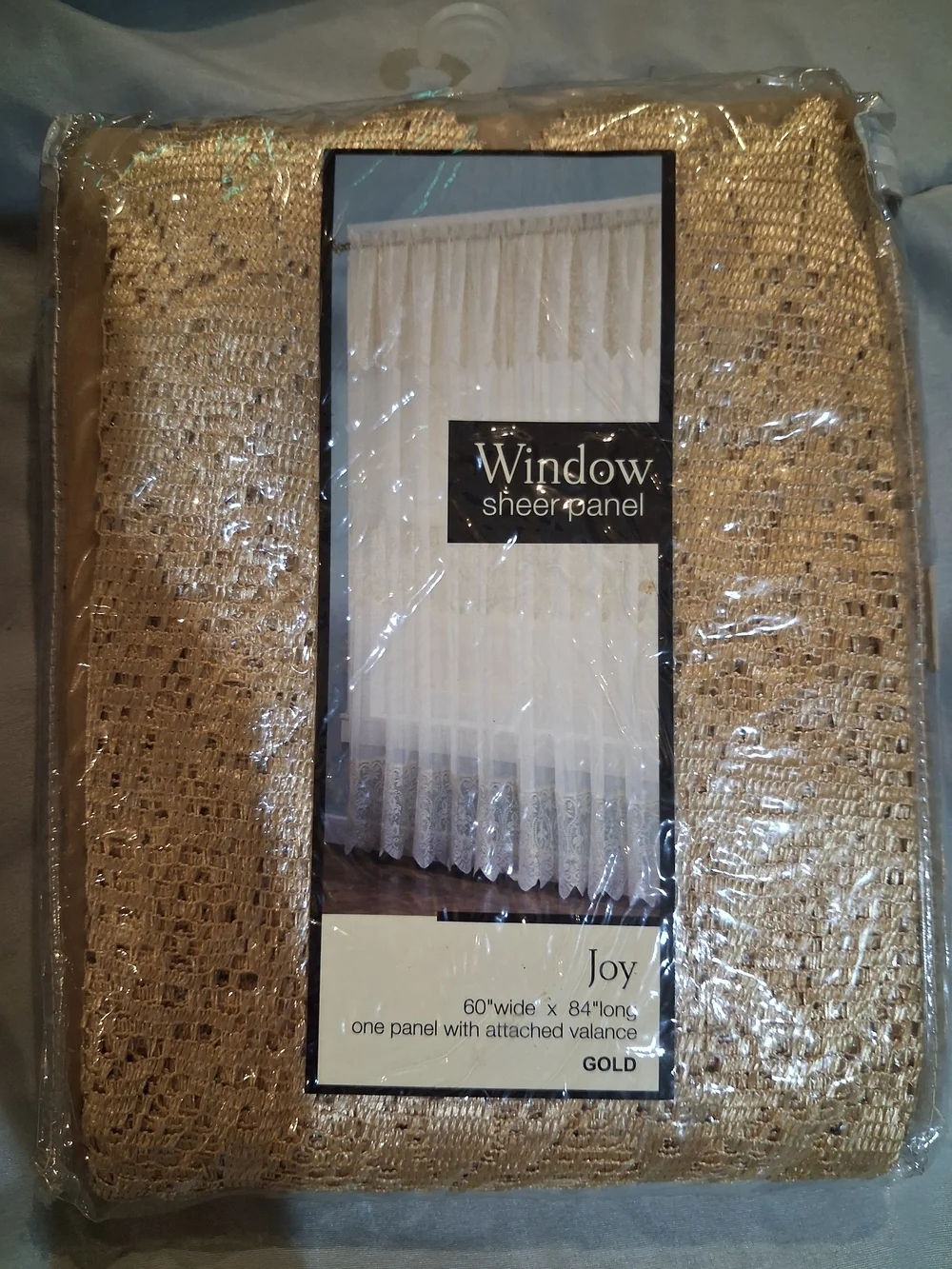 Window Sheer Panel - Gold